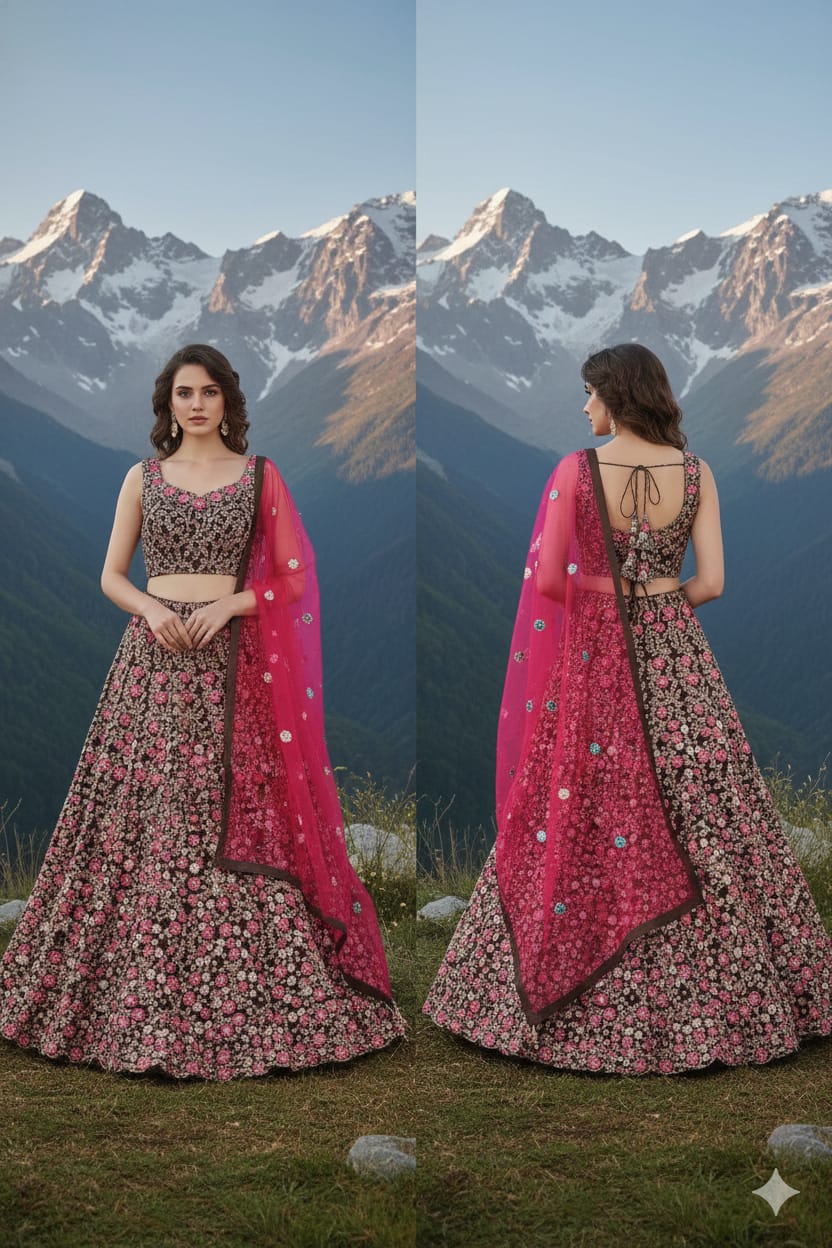 PARTY WEAR,SANGEET,MEHNDI,COCKTAIL LEHENGA CHOLI