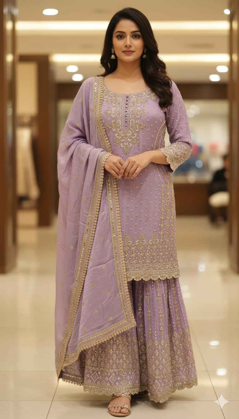 PALAZZO SET OUTFIT WEDDING,RECEPTION,FESTIVE OCCASSION