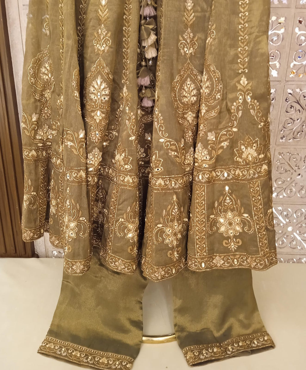 ANARKALI WITH PALAZZO SET TRADITIONAL FUNCTIONNAL PARTY WEAR OUTFIT