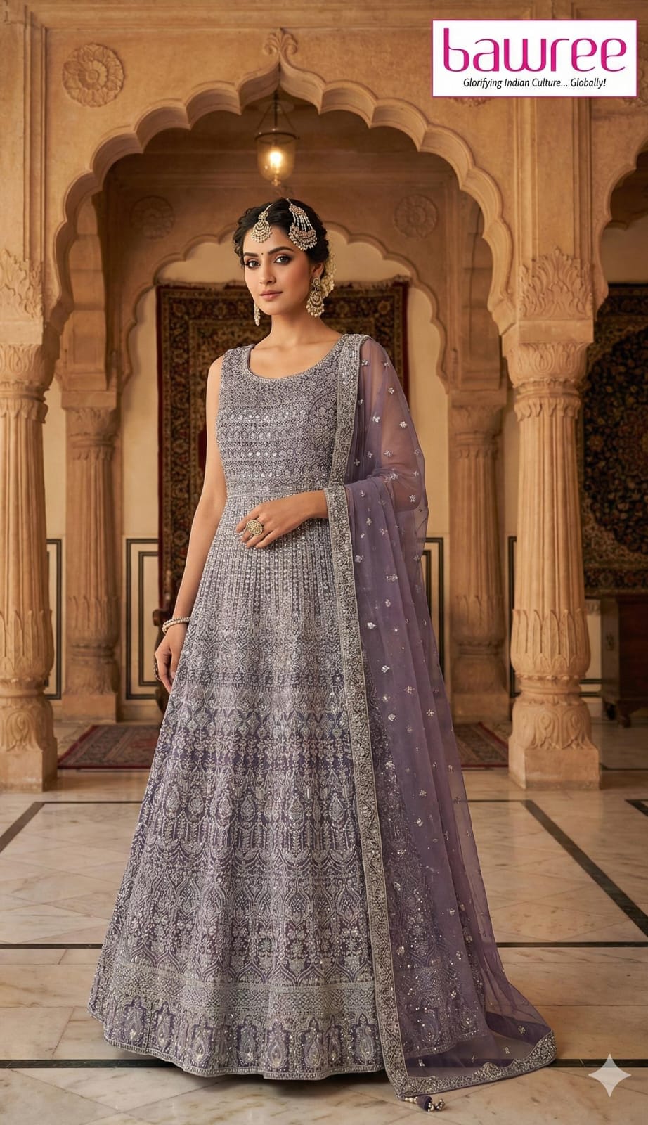 DESIGNER PARTY WEAR RECEPTION GOWN