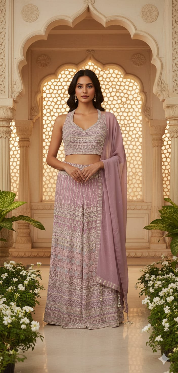 INDO-WESTERN,CROP TOP,SANGEET LOOK