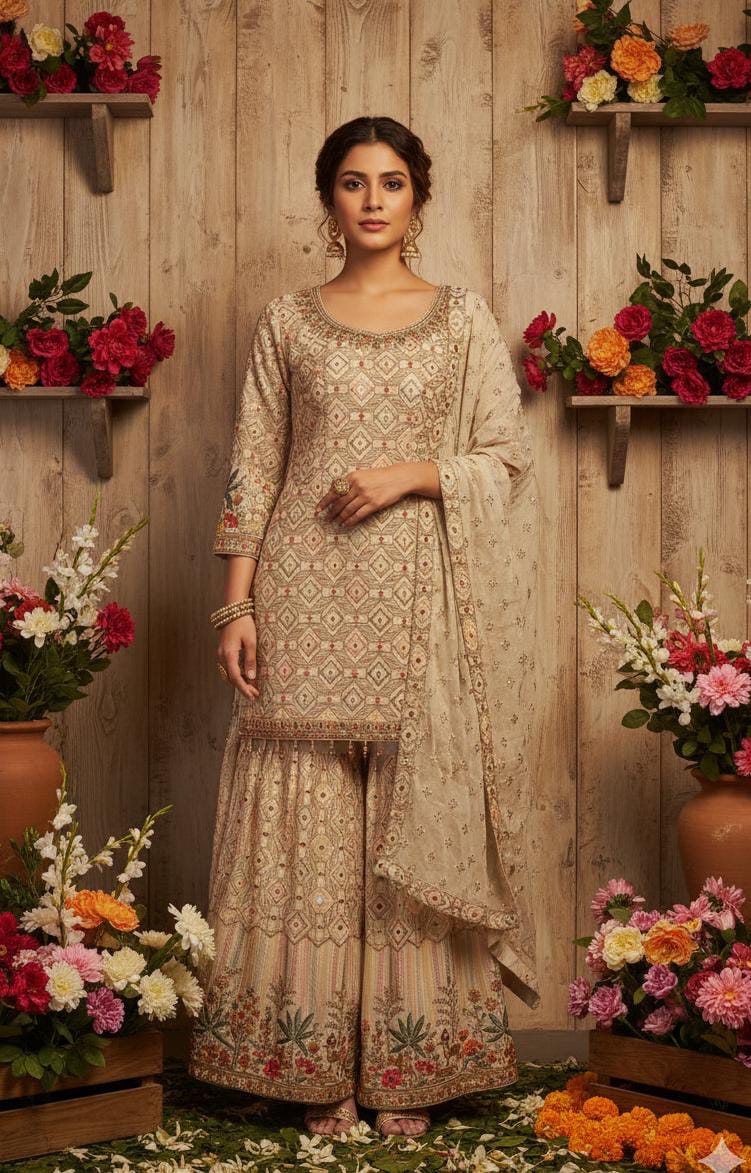 CEREMONY PARTY WEAR GHARARA SET