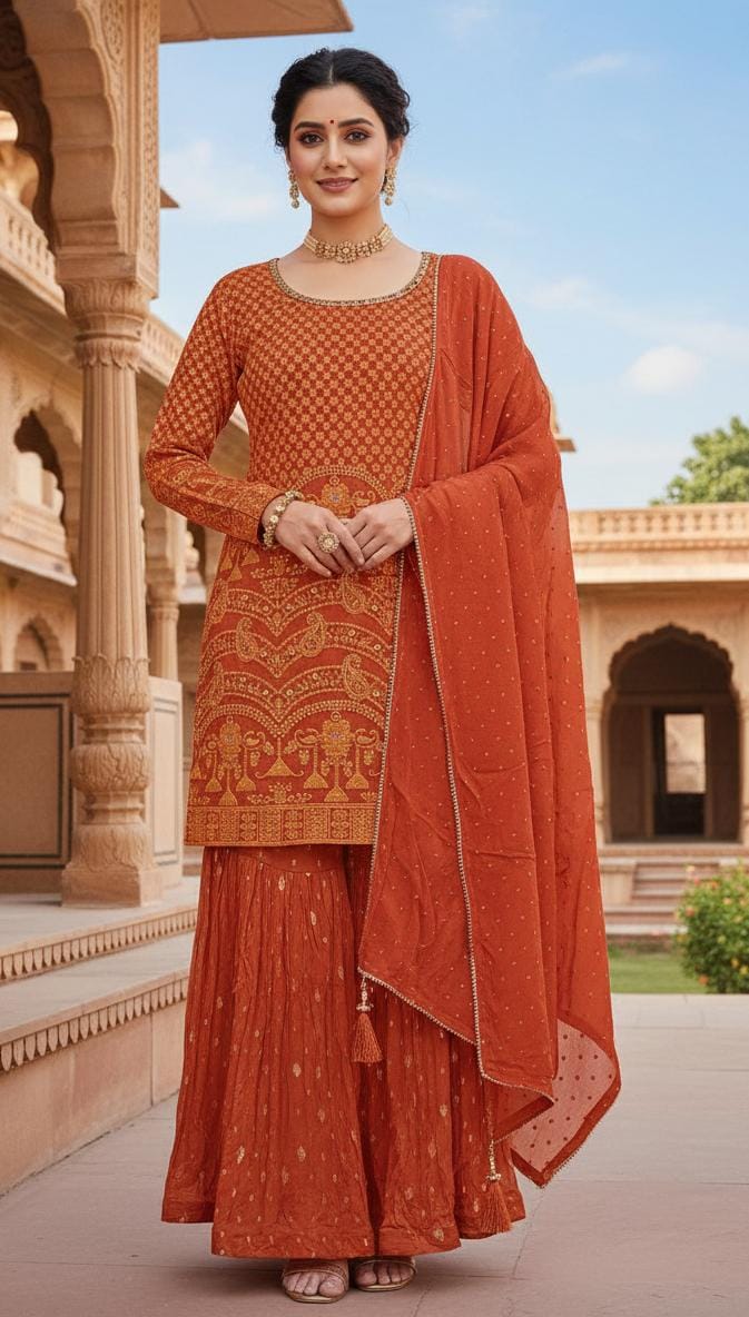 FUNCTIONAL,TRADITIONAL,ROKA,HALDI,MEHNDI,SANGEET,PALAZZO,GHARARA