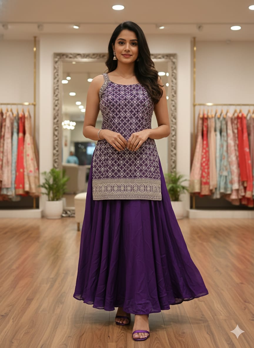 SPAGHATTI STRAP PALAZZO SET,SANGEET,FESTIV OCCASSION OUTFIT