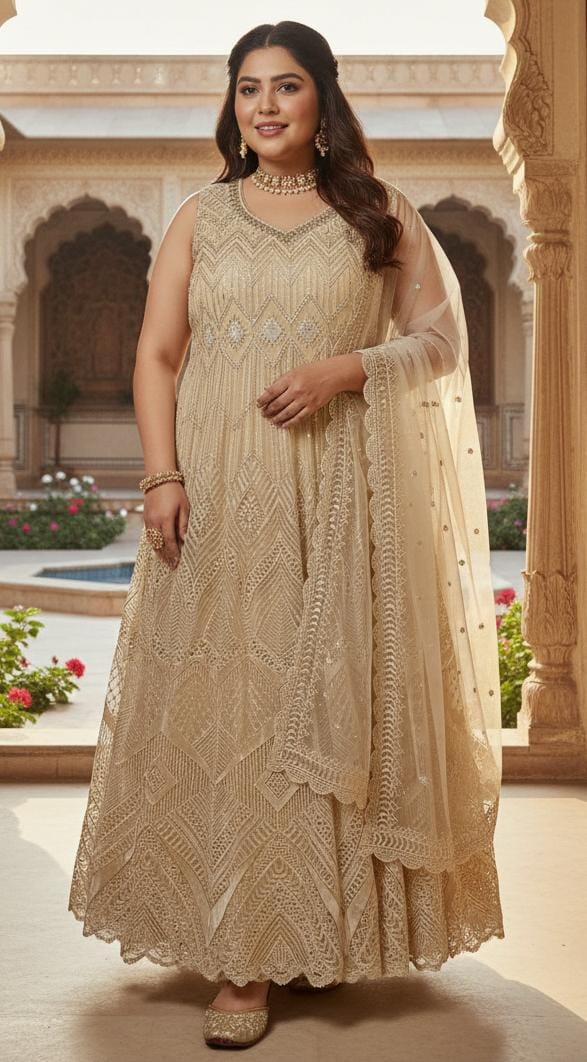 ANARKALI OUTFIT EVENING OCCASION,RECEPTITION,SANGEET PARTY WEAR