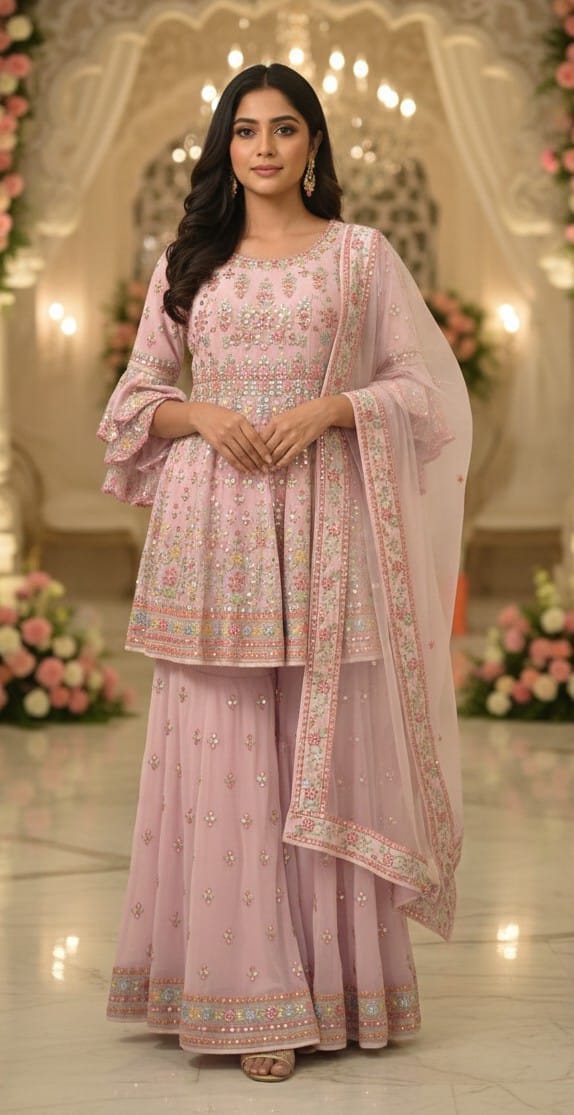 PARTY WEAR,SANGEET,PASTEL,PALAZZO,GHARARA,SUIT