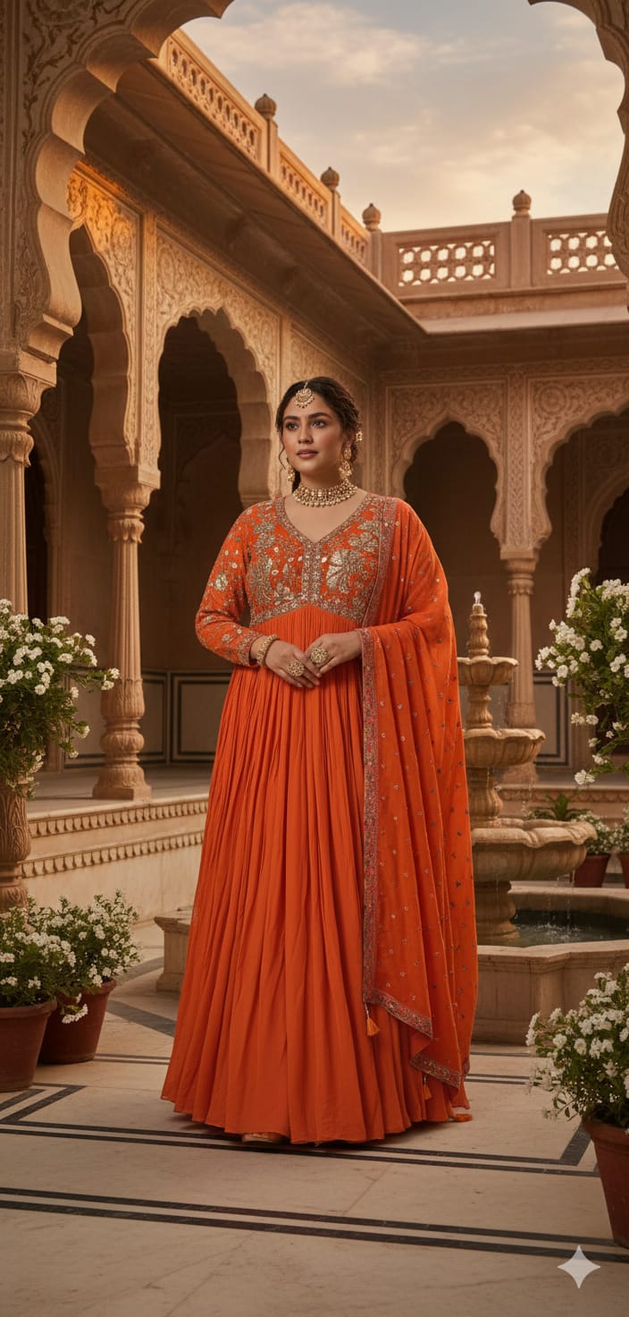 ALIA CUT DESIGN ANARKALI DRESS FESTIVE OCCASSION,EVENIN OUTING PARTY WEAR