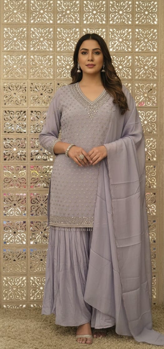 SANGEET,MEHNDI,PARTY WEAR GHARARA SUIT