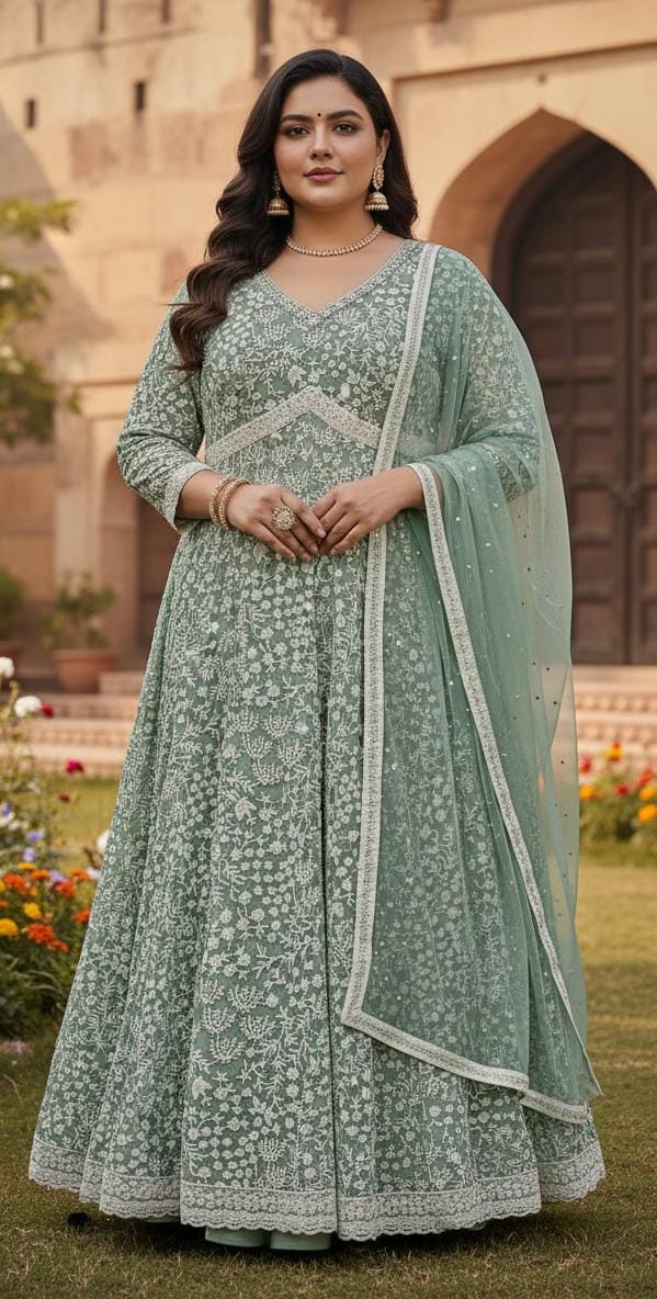 ALIA CUT ANARKALI DRESS RECEPTION,SANGEET,PARTY WEAR