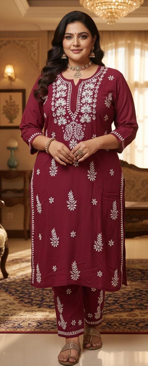 LAKHNAVI KURTI SET