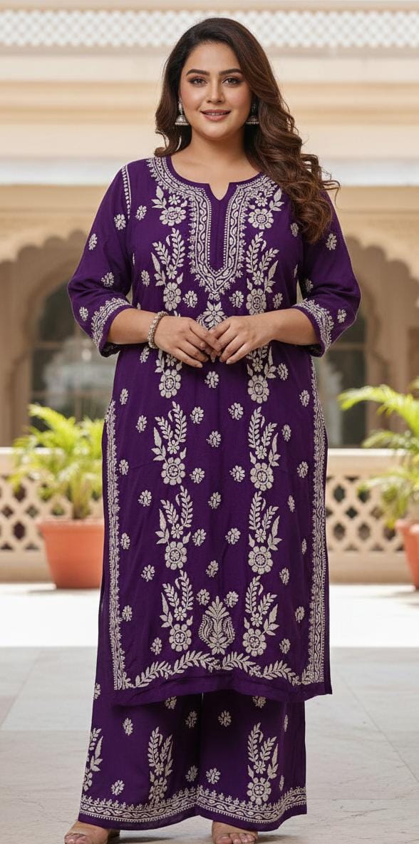 LAKHNAVI KURTI SET
