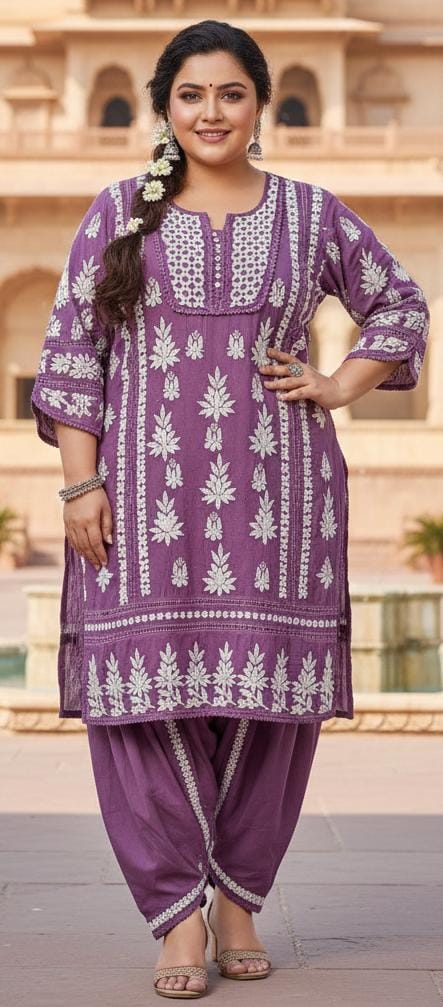 LAKHNAVI KURTA SET