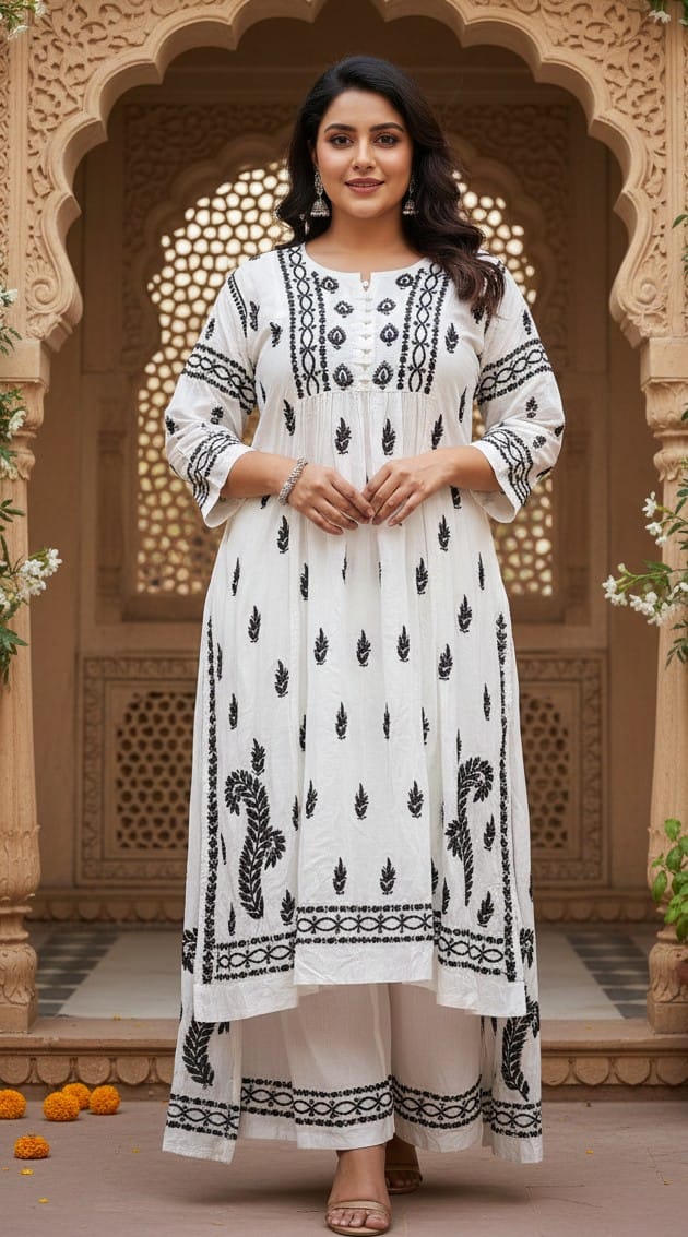 LAKHNAVI KURTA SET