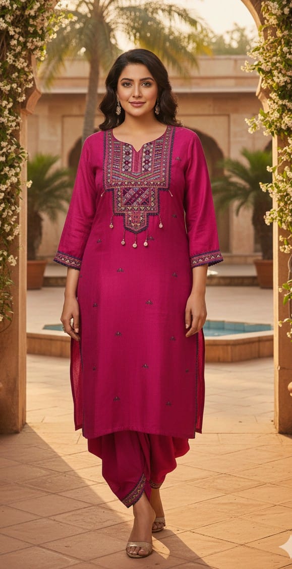 TULIP KURTA SET SEMI FESTIVE OCCASSION OUTFIT