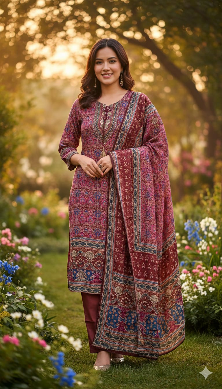 Silk Fabric Party wear Multicolor Kurti Sets