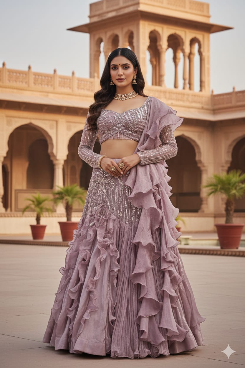 FISH CUT LEHENGA CHOLI,MERMAID LEHENGA,COCKTAIL LEHENGA,SANGEET,