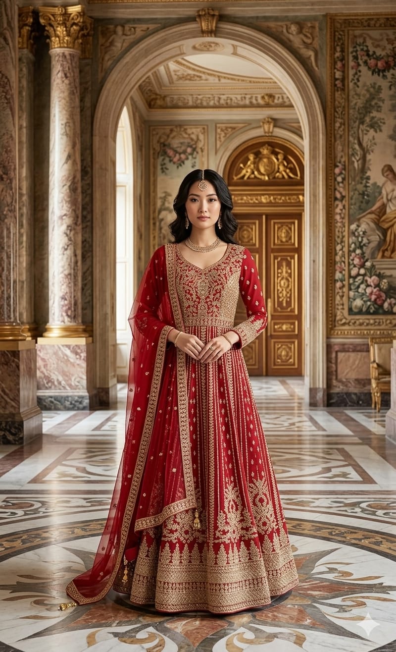 WEDDING,RECEPTION FNCTIONAL PARTY WEAR GOWN