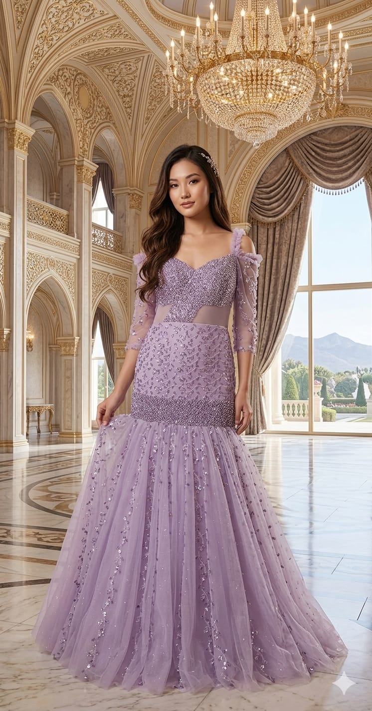 ENGAGEMENT,RECEPTION,FUNCTIONAL PARTY WEAR GOWN