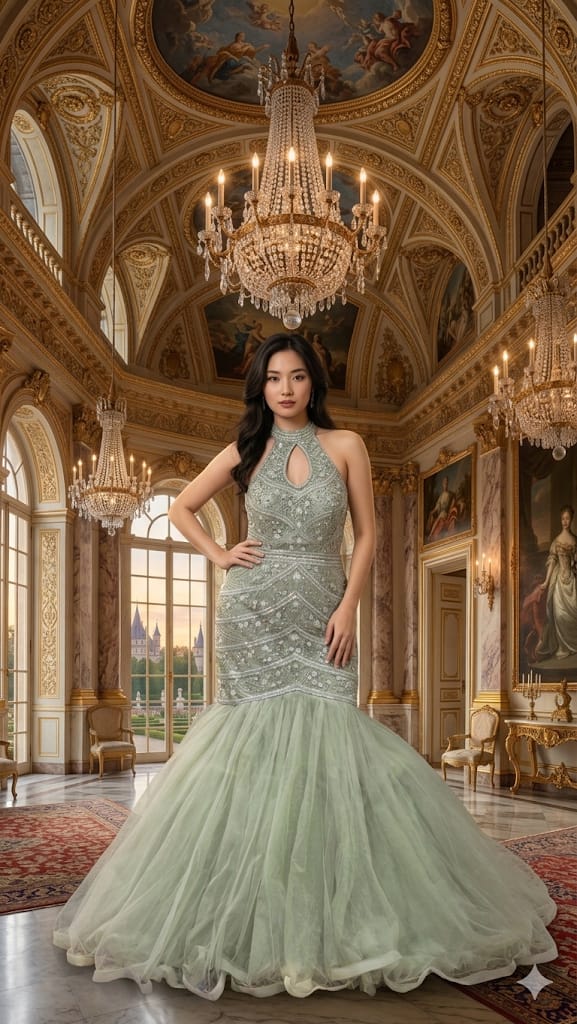 ENGAGEMENT,RECEPTION,FUNCTIONAL WEDDING FISH CUT GOWN