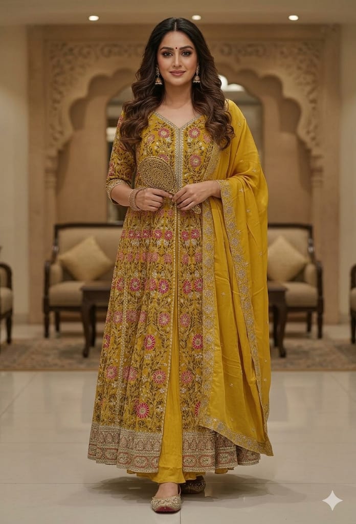 FESTIVE OCCASSION FUNCTIONAL PARTY WEAR OUTFIT