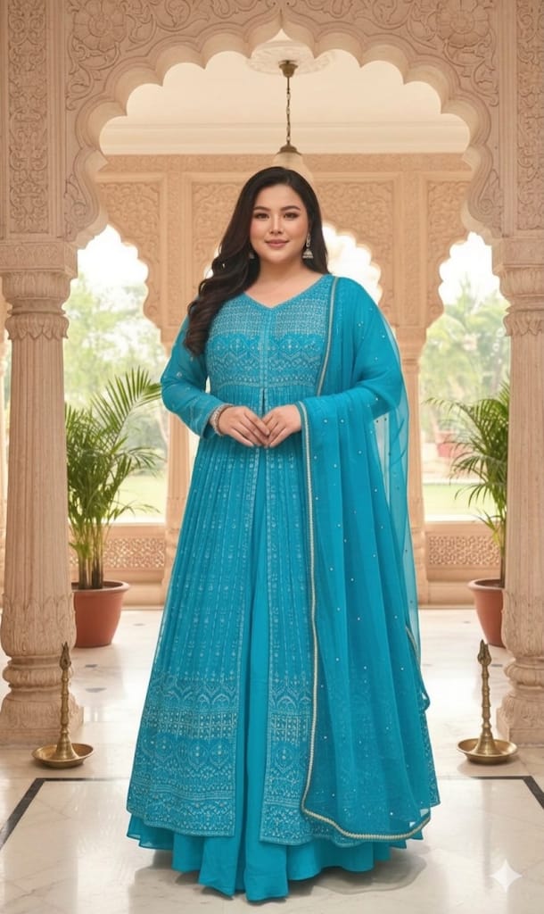 FUNCTIONAL FESTIVE OCCASSION PARTY WEAR OUTFIT