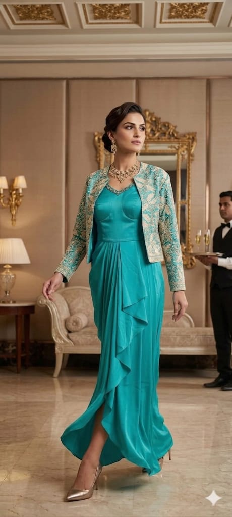 FLOOR LENGTH PARTY WEAR GOWN