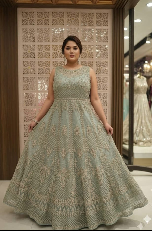 PARTY WEAR GOWN FESTIVE OCCASSION OUTFIT