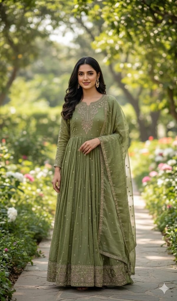FLOOR LENGTH PARTY WEAR GOWN