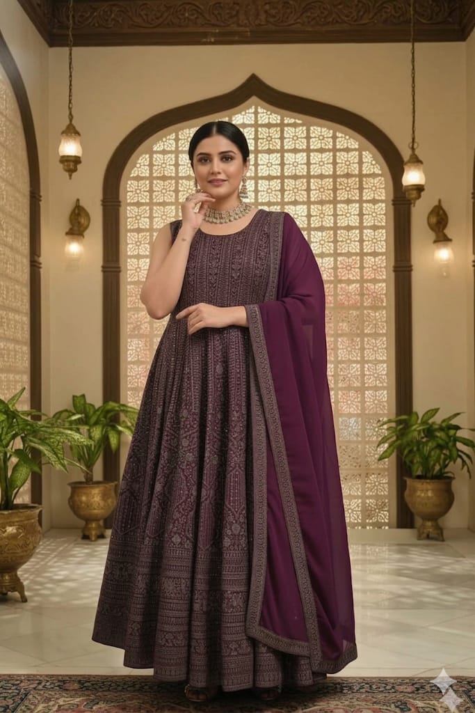 PARTY WEAR GOWN STYLE OUTFIT