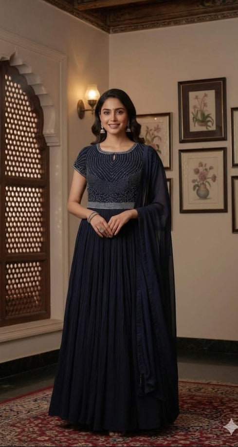 EVENING,FESTIVE  LOOK GOWN