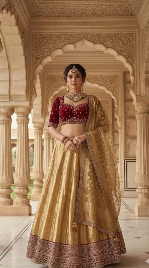 TRADITIONAL LEHENGA,SANGEET,ENGAGEMENT LEHENGA CHOLI,FUNCTIONAL,HALDI,MEHNDI