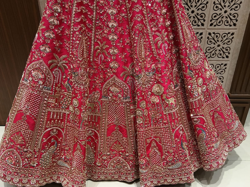 bridal elegance heavily embellished lehenga choli.