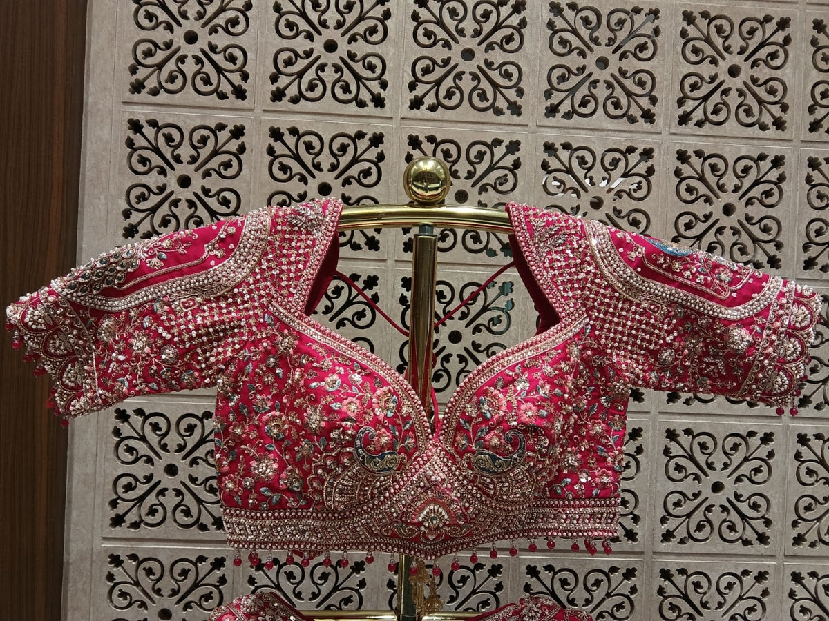 bridal elegance heavily embellished lehenga choli.
