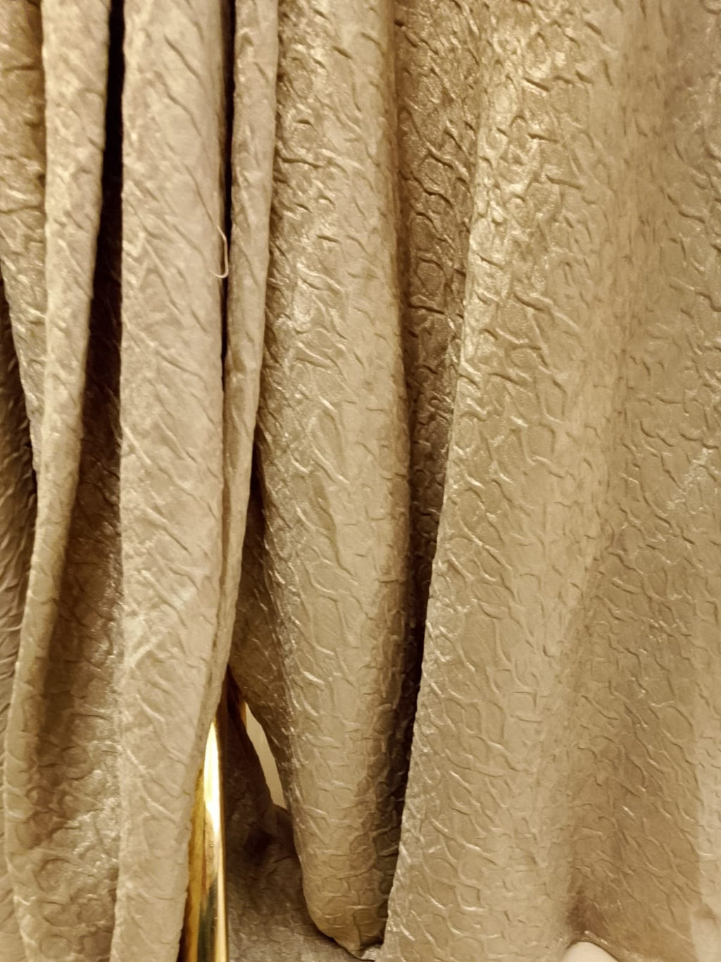 Champagne Gold Shimmer Ready-to-Wear Indo-Western Drape Saree