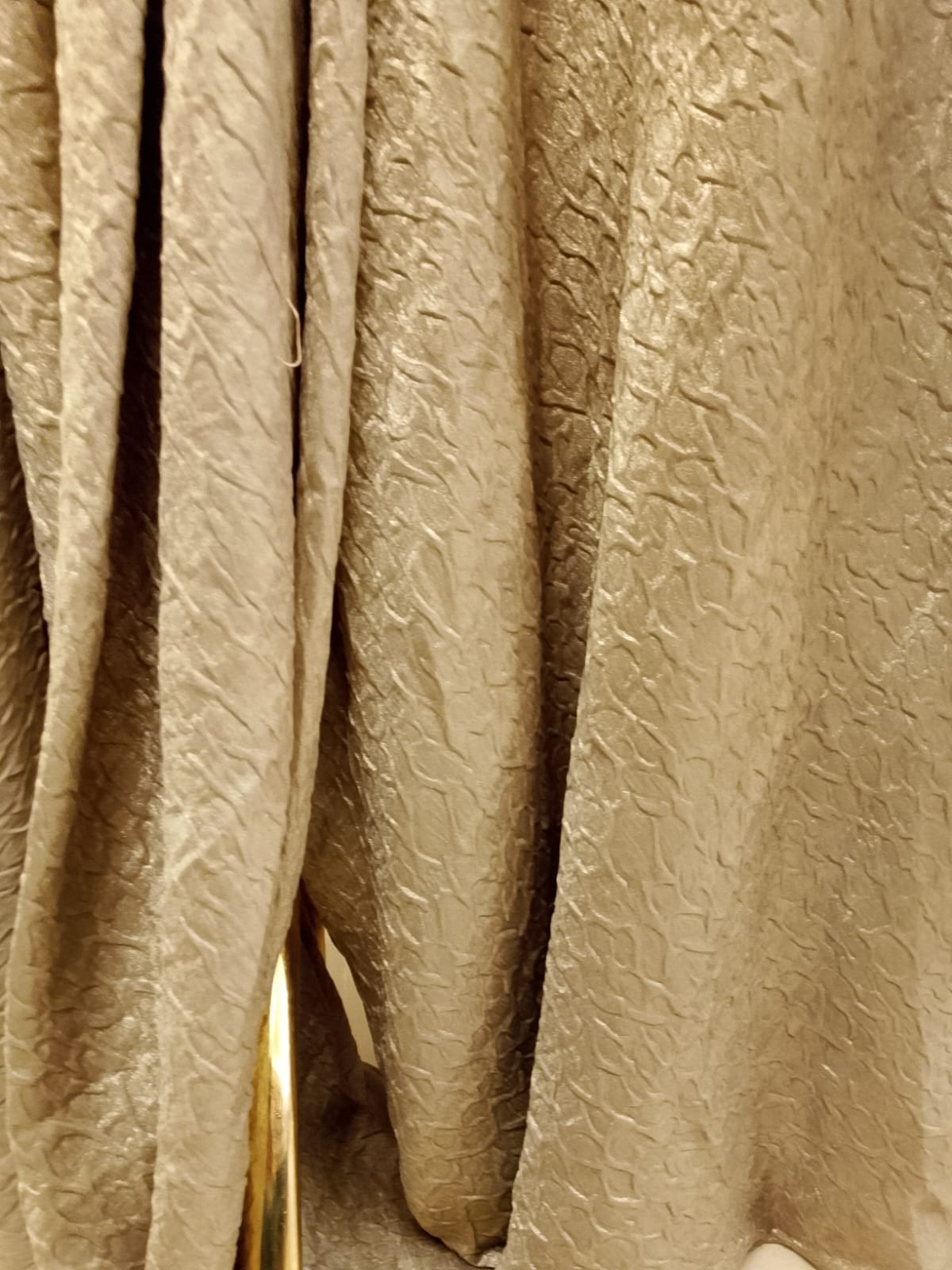 Champagne Gold Shimmer Ready-to-Wear Indo-Western Drape Saree