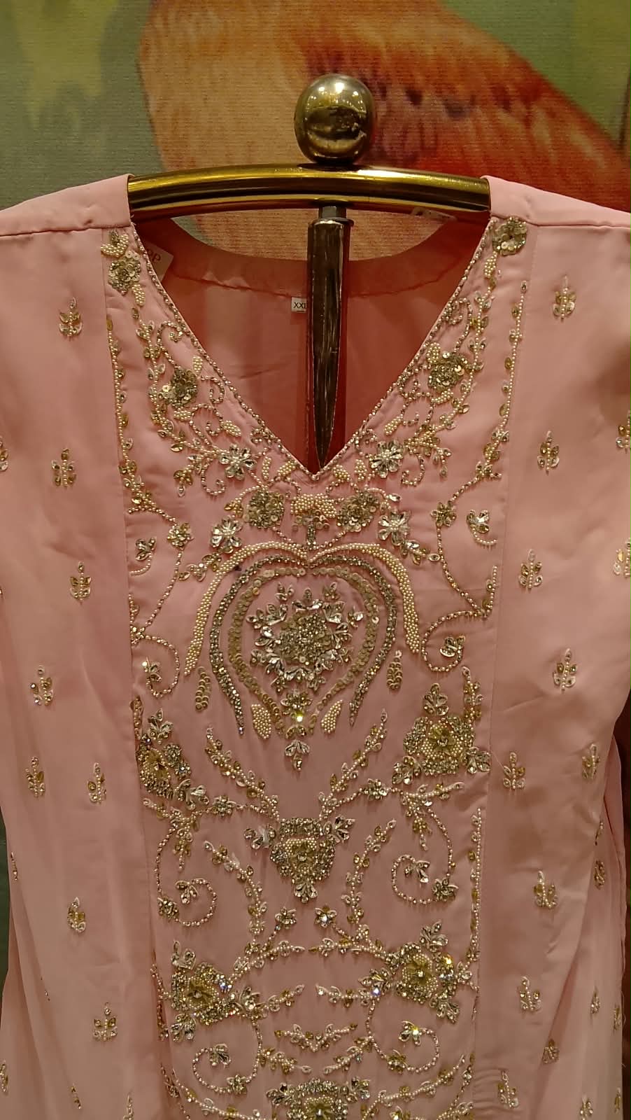 Blush Pink Hand Embroidered Patiala Salwar Suit Set